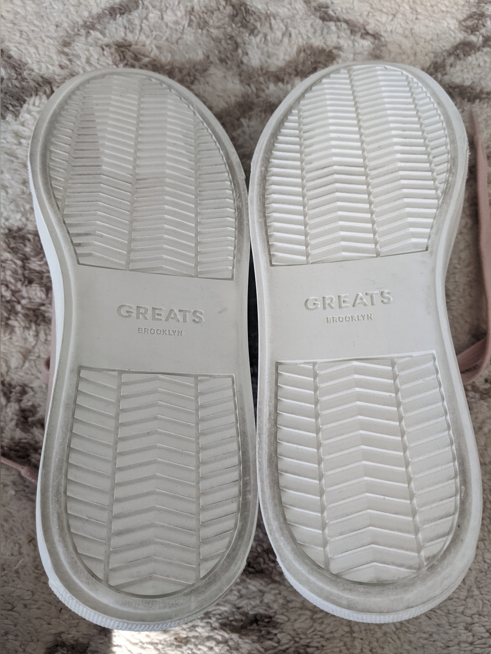 GREATS Women's Casual Lace-Up Sneakers in Blush Pink MADE In ITALY - Picture 9 of 9
